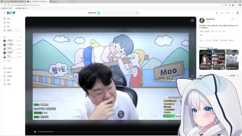 아름다운나 - [클립]9시) 비오는 날에는 공포게임 치킨 시켯~!