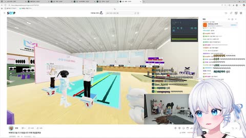 월룩이 - [클립]말왕님 첫 VR 수영을 직관하다