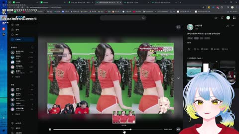 월룩이 - [클립]백하를 보고 침이 흐르는 자희누나
