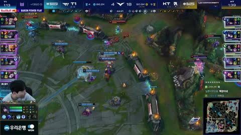 주륵주륵르르 - [클립]티원 대역전승 보는 김민교 반응