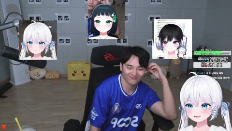 월룩이 - [클립]얼굴에 물붓고 환기하는 둬얼씨