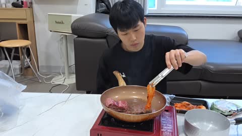 야바 - [클립][무수]이지상 간편하게 갈비살 즐기기 먹방