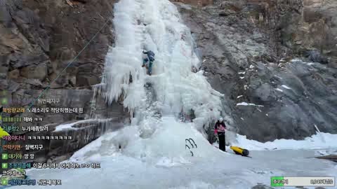 주몽3 - [클립][무수]얼음 폭포 앞에서 "두번째지구"챌린지