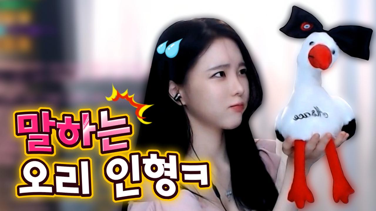 고두림] 앜!ㅋ 말하는 오리 인형!ㅋ (feat.애완견 반응)