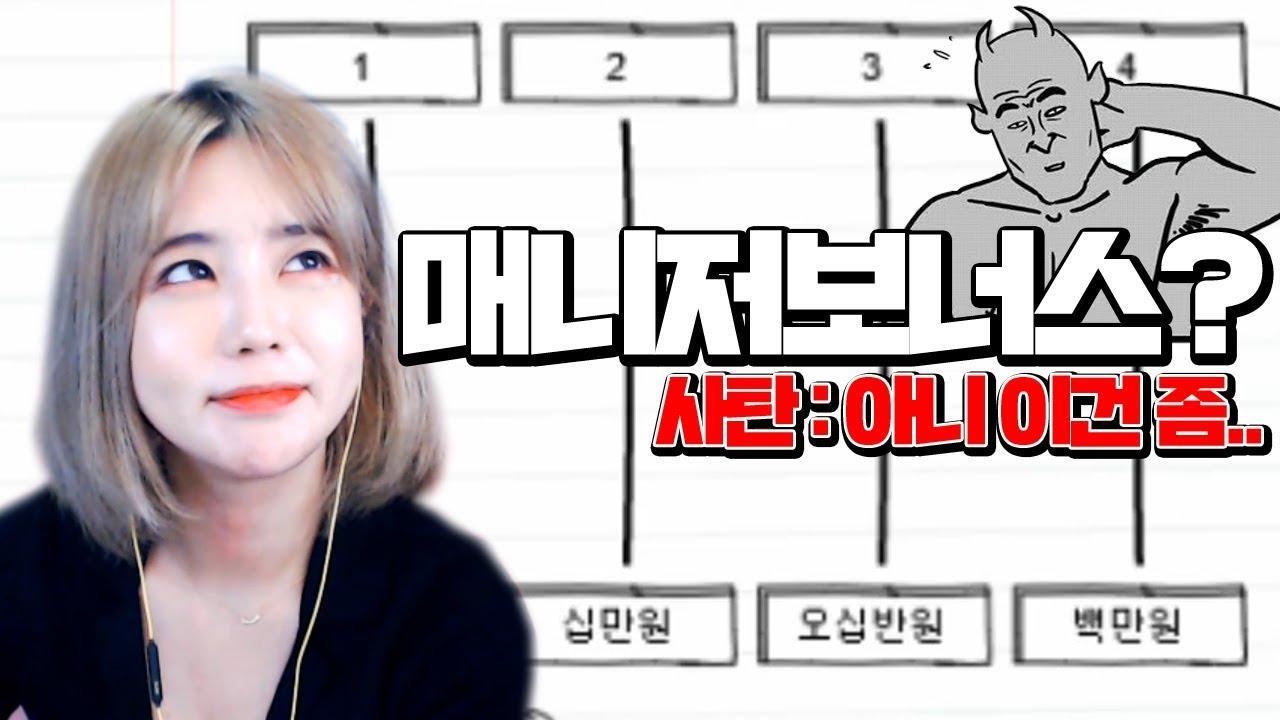 편집자 - '예.. 사장님 보너스를 100만원이나 주신다고요!'