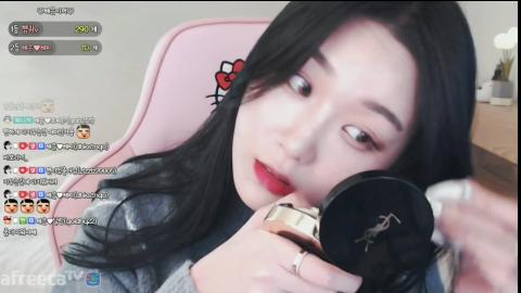 해은 :: 화장지우는 모습 돌발상황33