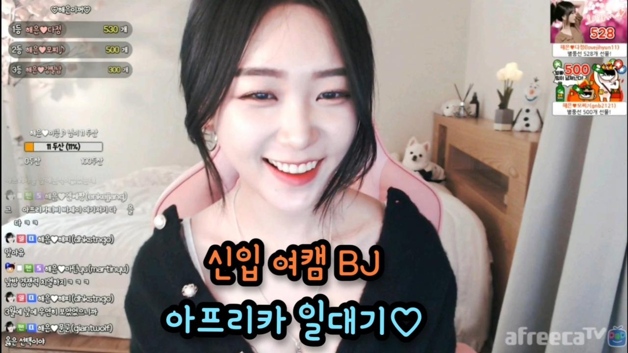 해은 :: 신입여캠 BJ 3 아프리카 일대기
