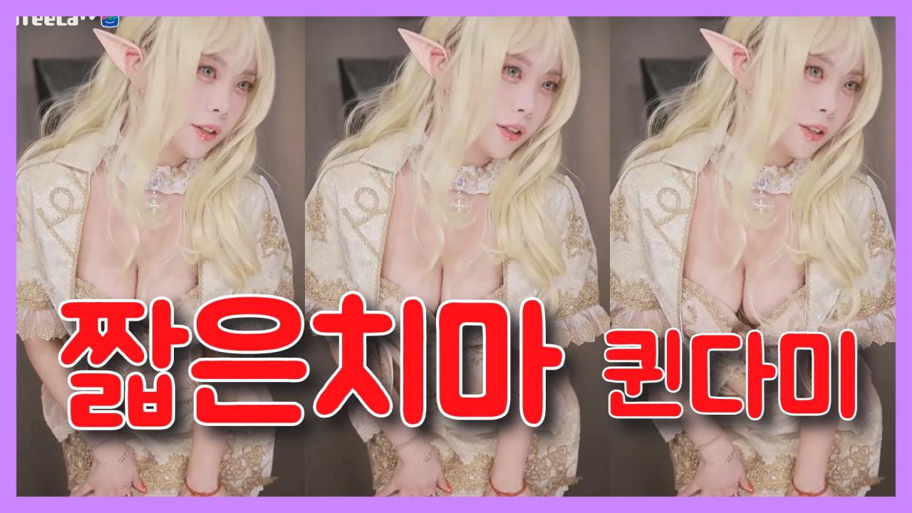[DM]퀸다미AOA - 짧은치마섹시댄스(리니지 엘프 코스프레)