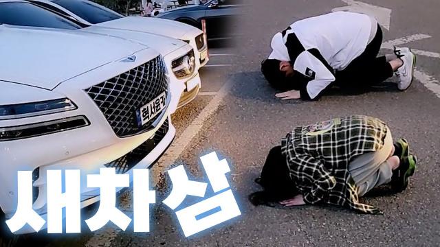 애들 태우려면 이 정도 크기는 돼야 하지 않을까요[GV80 출고기 리뷰 한강 산책 브이로그]