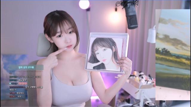둘기얏 인물화 그림선물 언박싱 인증영상