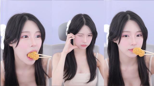 [클립] 후라이드 치킨을 먹는 아기